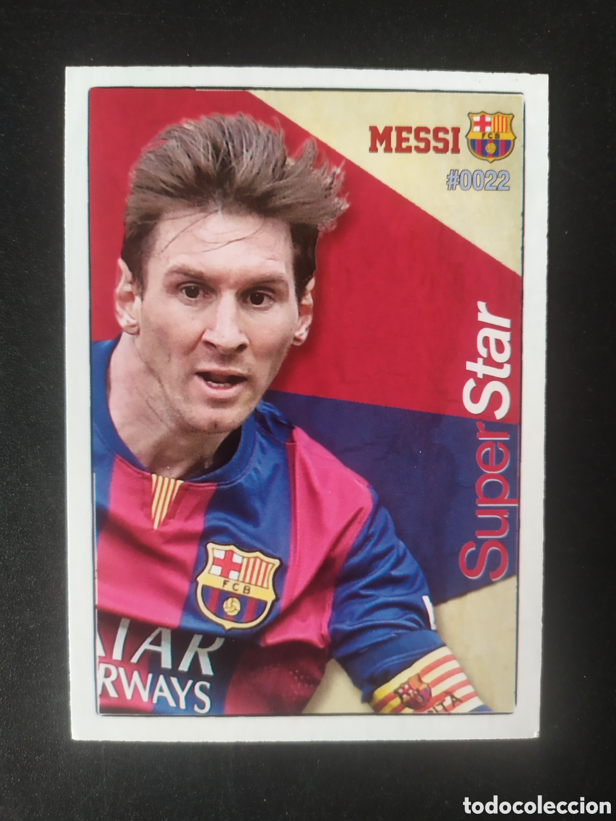 Figurine di Calcio: Mundicromo fichas Liga 2015 2016 15 16 Messi superstar n&deg; 22 Barcelona