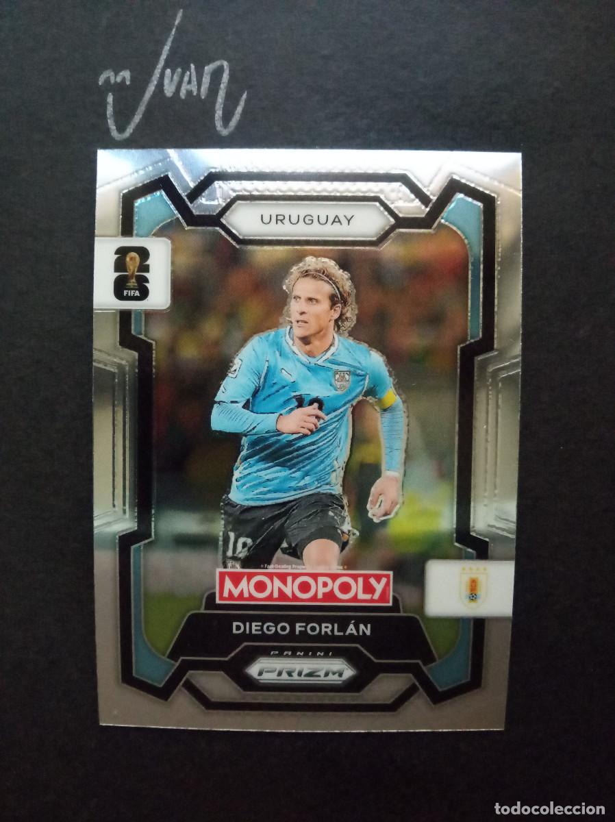 Figurine di Calcio: N&ordm; 68 DIEGO FORLAN URUGUAY ATLETICO MADRID ⚽ PANINI &reg; MONOPOLY PRIZM FIFA MUNDIAL 2026 WORLD CUP 26