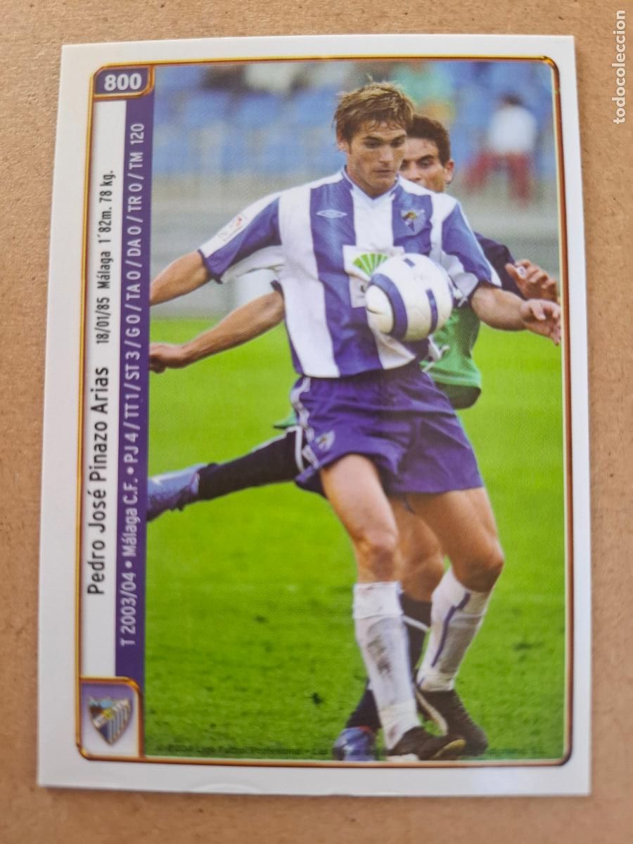 Football Stickers: MUNDICROMO 2004 2005 04 05 - 800 PERICO / ROBERTO CARLOS - M&Aacute;LAGA CF