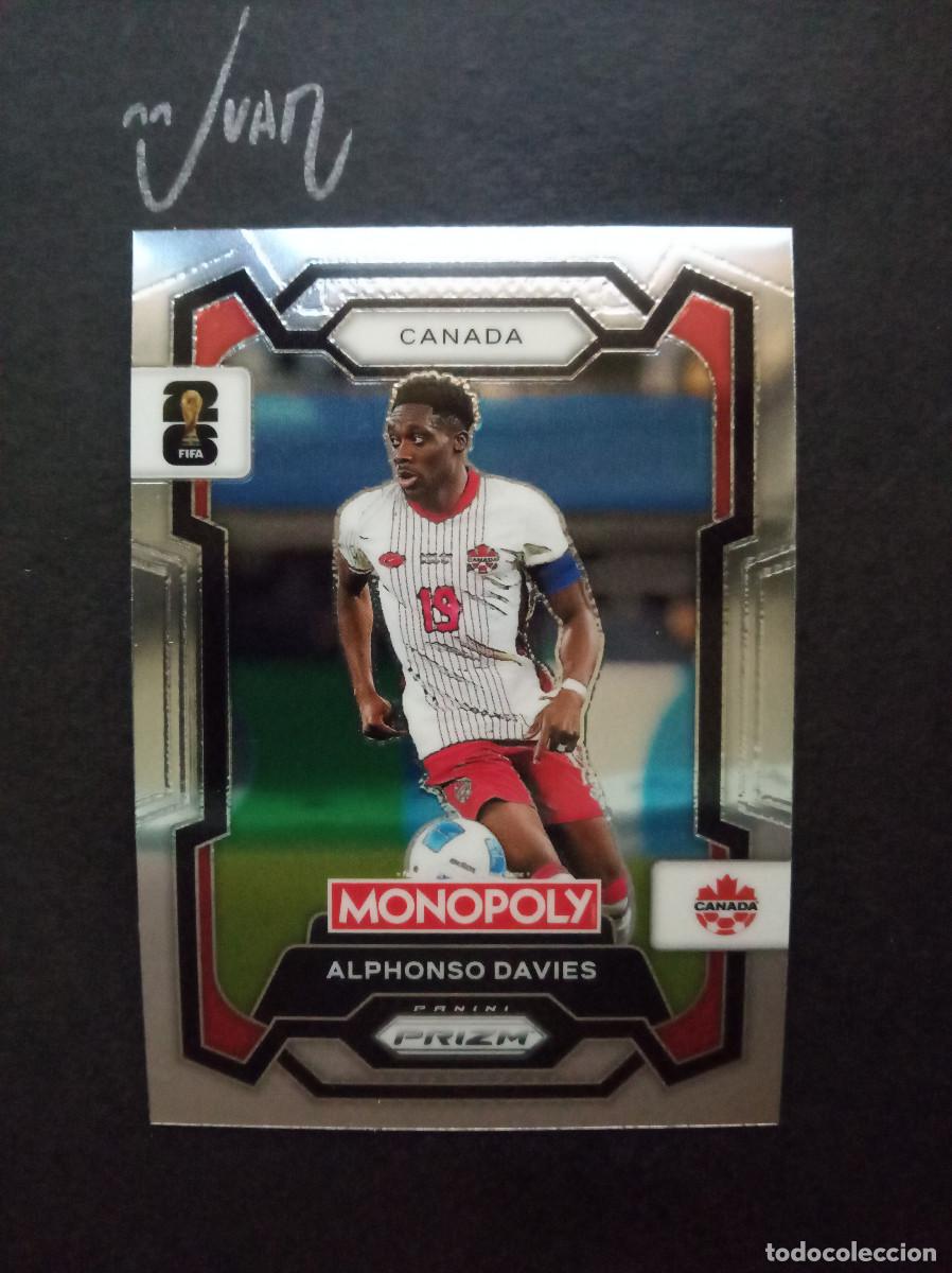 Cromos de f&uacute;tbol: N&ordm; 78 ALPHONSO DAVIES CANADA BAYER MUNICH ⚽ PANINI &reg; MONOPOLY PRIZM FIFA MUNDIAL 2026 WORLD CUP 26
