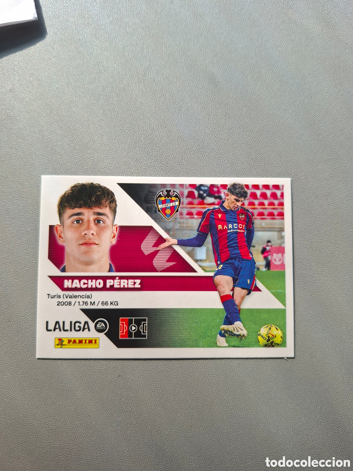 Cromos de f&uacute;tbol: Nacho P&eacute;rez 6 Bis Coloca Levante - Liga Este 2026 2027 26 27