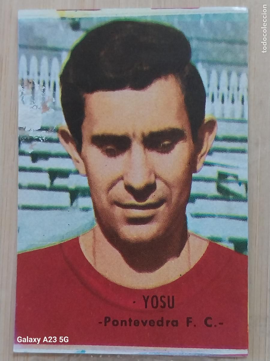 Cromos de f&uacute;tbol: YOSU PONTEVEDRA ED FHER LIGA 1966 66 67 CROMO ORIGINAL SIN PEGAR NUNCA