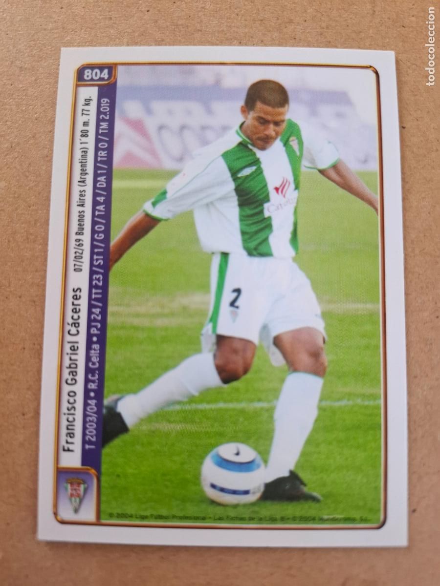 Cromos de f&uacute;tbol: MUNDICROMO 2004 2005 04 05 - 804 C&Aacute;CERES / SELU - C&Oacute;RDOBA CF