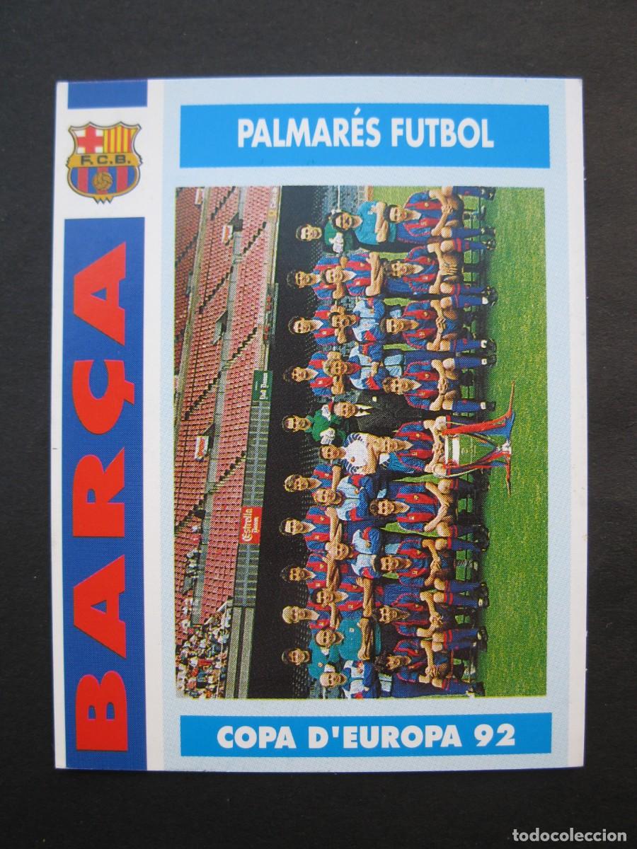 Cromos de f&uacute;tbol: COPA DE EUROPA 92 - PALMAR&Eacute;S FUTBOL - CARD N&ordm; 5 - COL.LECCI&Oacute; BAR&Ccedil;A - TEMPORADA 92-93.