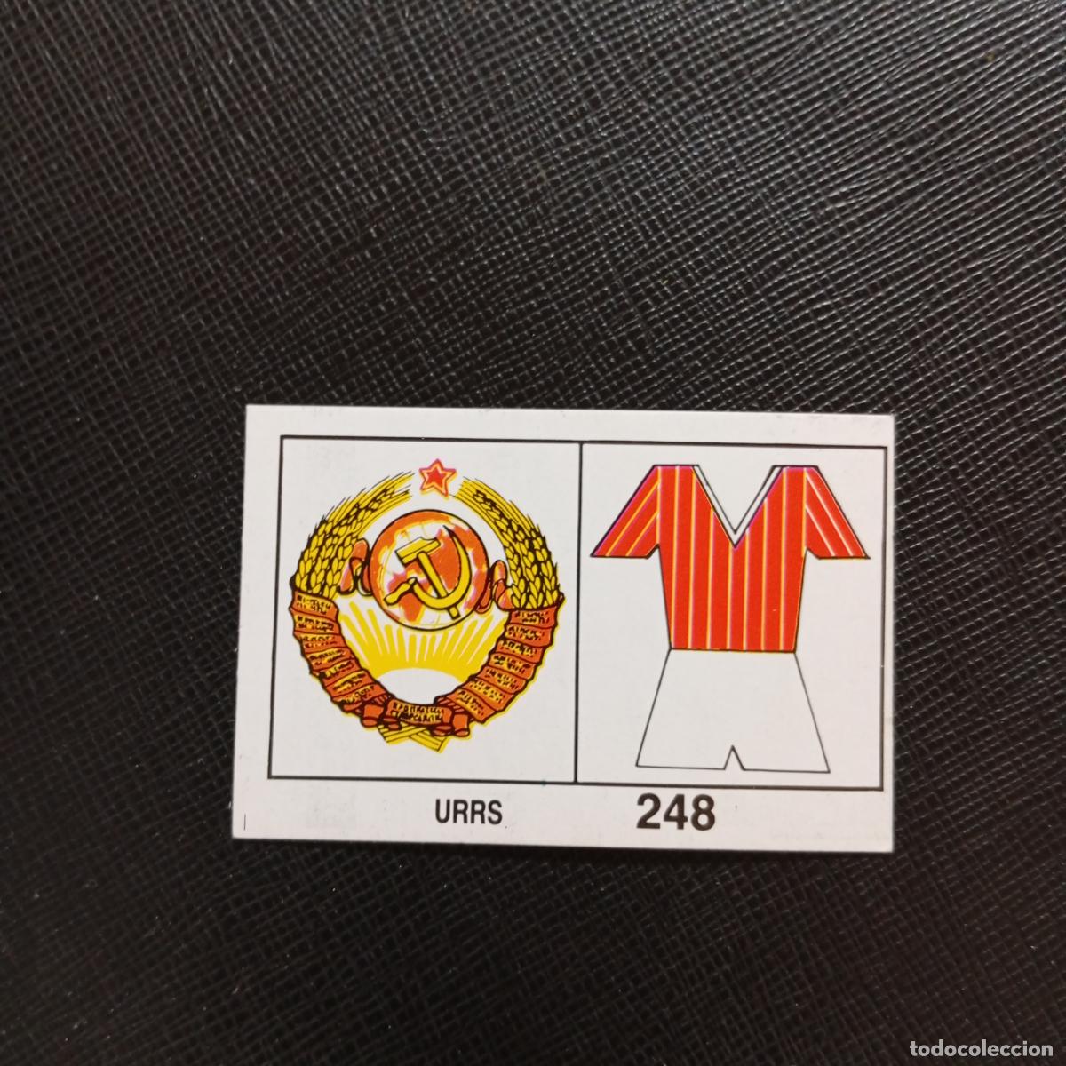 Cartes &agrave; collectionner de Football: 248 ESCUDO UNIFORME URSS BARNA MEXICO MUNDIAL 1986 CROMO FUTBOL 86 - SIN PEGAR - A106 PG487