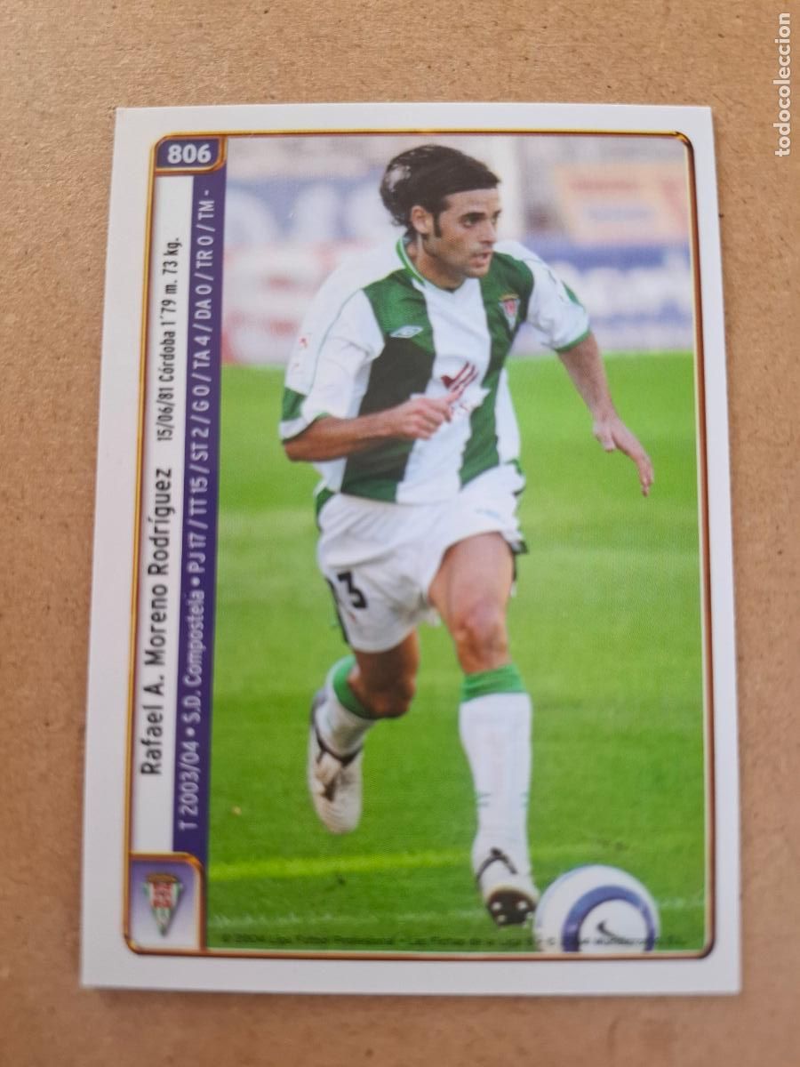 Cromos de Futebol: MUNDICROMO 2004 2005 04 05 - 806 R. MORENO / FRANCISCO - C&Oacute;RDOBA CF