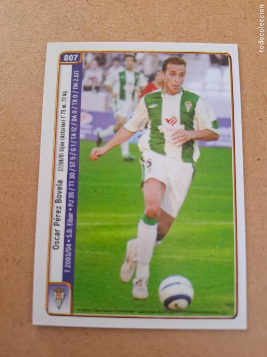 Cromos de Futebol: MUNDICROMO 2004 2005 04 05 - 807 O. P&Eacute;REZ / MONTENEGRO - C&Oacute;RDOBA CF