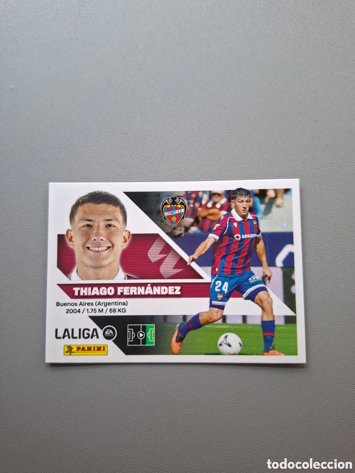 Cromos de f&uacute;tbol: Thiago Fernandez 16 Bis Coloca Levante - Liga Este 2026 2027 26 27