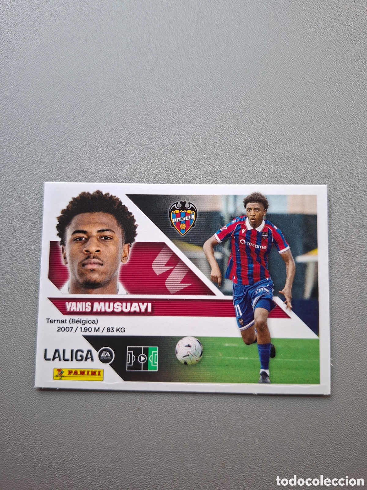 Cromos de f&uacute;tbol: Musuayi 20 Bis Coloca Levante - Liga Este 2026 2027 26 27
