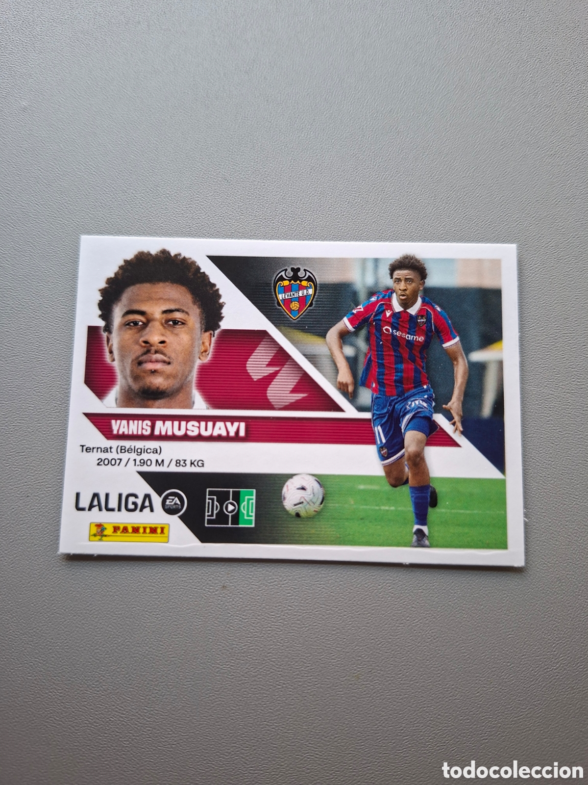 Cromos de f&uacute;tbol: Musuayi 20 Bis Coloca Levante - Liga Este 2026 2027 26 27