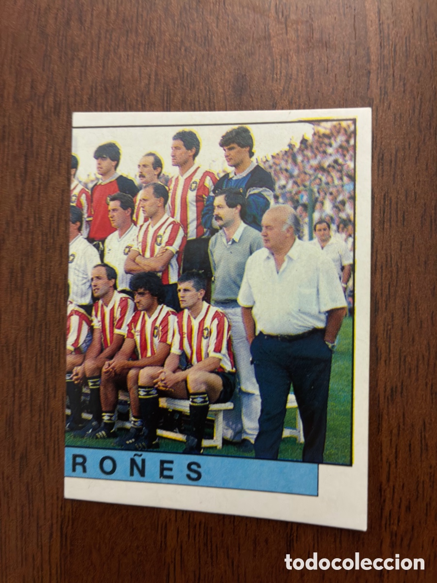 Figurine di Calcio: Cromo Equipo CD Logro&ntilde;&eacute;s N&ordm; 175 - Panini F&uacute;tbol 88 (Nunca Pegado / Impecable)