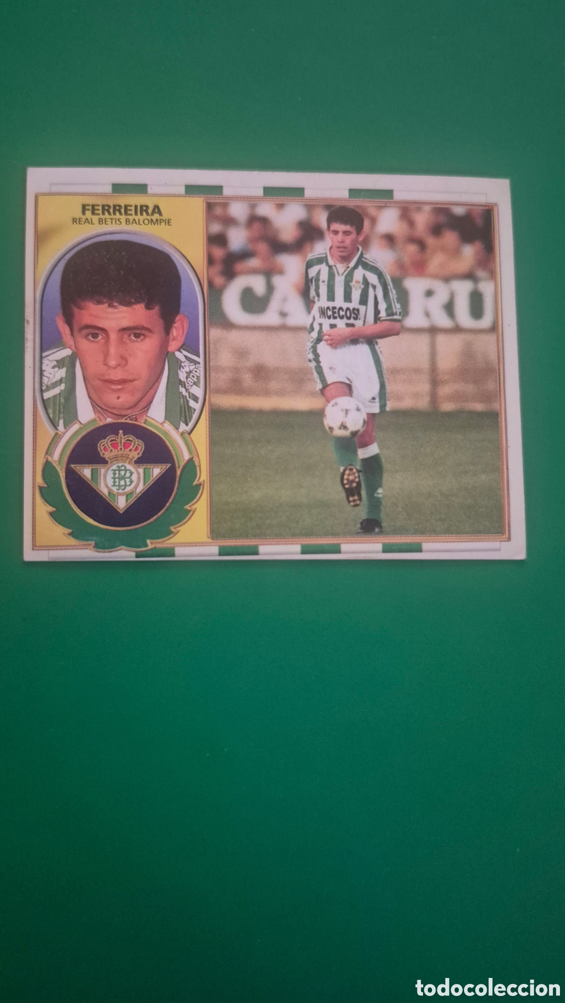 Cromos de f&uacute;tbol: CROMO LIGA 1996 1997 96 97 EDICIONES ESTE ULTIMOS FICHAJES N 16 FERREIRA BETIS NUNCA PEGADO