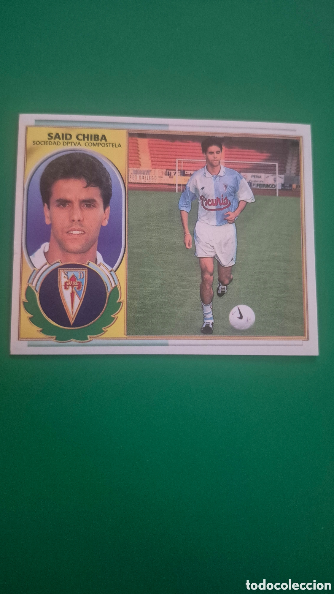 Figurine di Calcio: SAID CHIBA S. D. COMPOSTELA FICHAJE 17 LIGA ESTE 1996 1997 96 97 NUNCA PEGADO SIN PEGAR