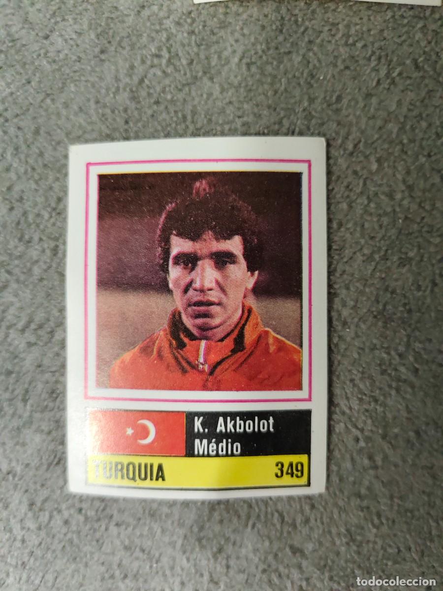 Cromos de Futebol: 349. K. AKBOLOT (TURKEY) SORCACIUS EURO 1984 TURQU&Iacute;A EUROCOPA FRANCIA 84 SIN PEGAR AAX