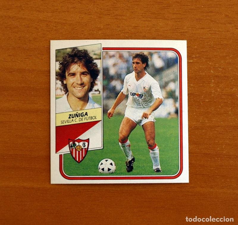 Cromos de Futebol: Sevilla - Z&uacute;&ntilde;iga - Ediciones Este Liga 1989-1990, 89-90 - Cromo Nunca pegado