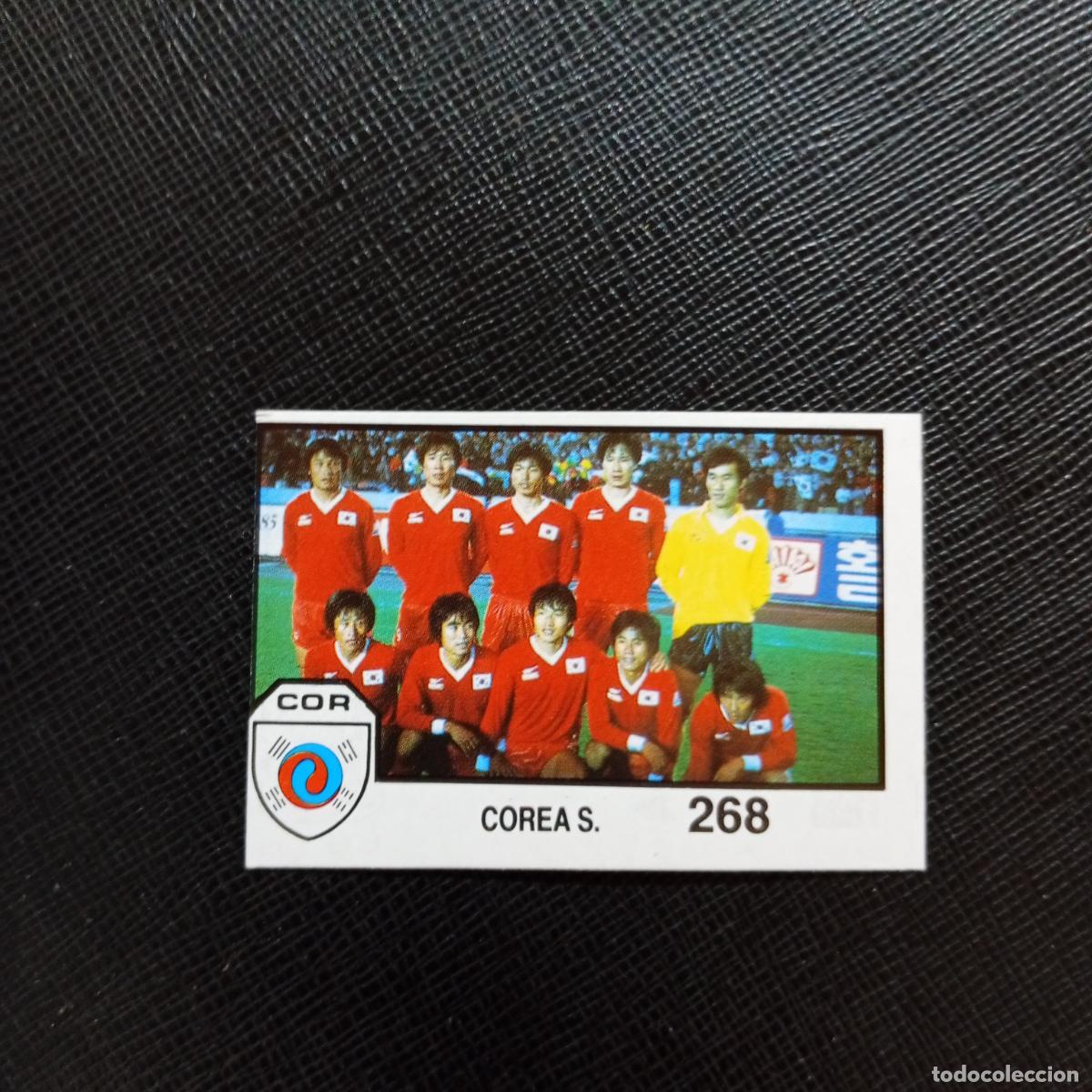 Figurine di Calcio: 268 ALINEACION COREA BARNA MEXICO MUNDIAL 1986 CROMO FUTBOL 86 - SIN PEGAR - A201 PG4