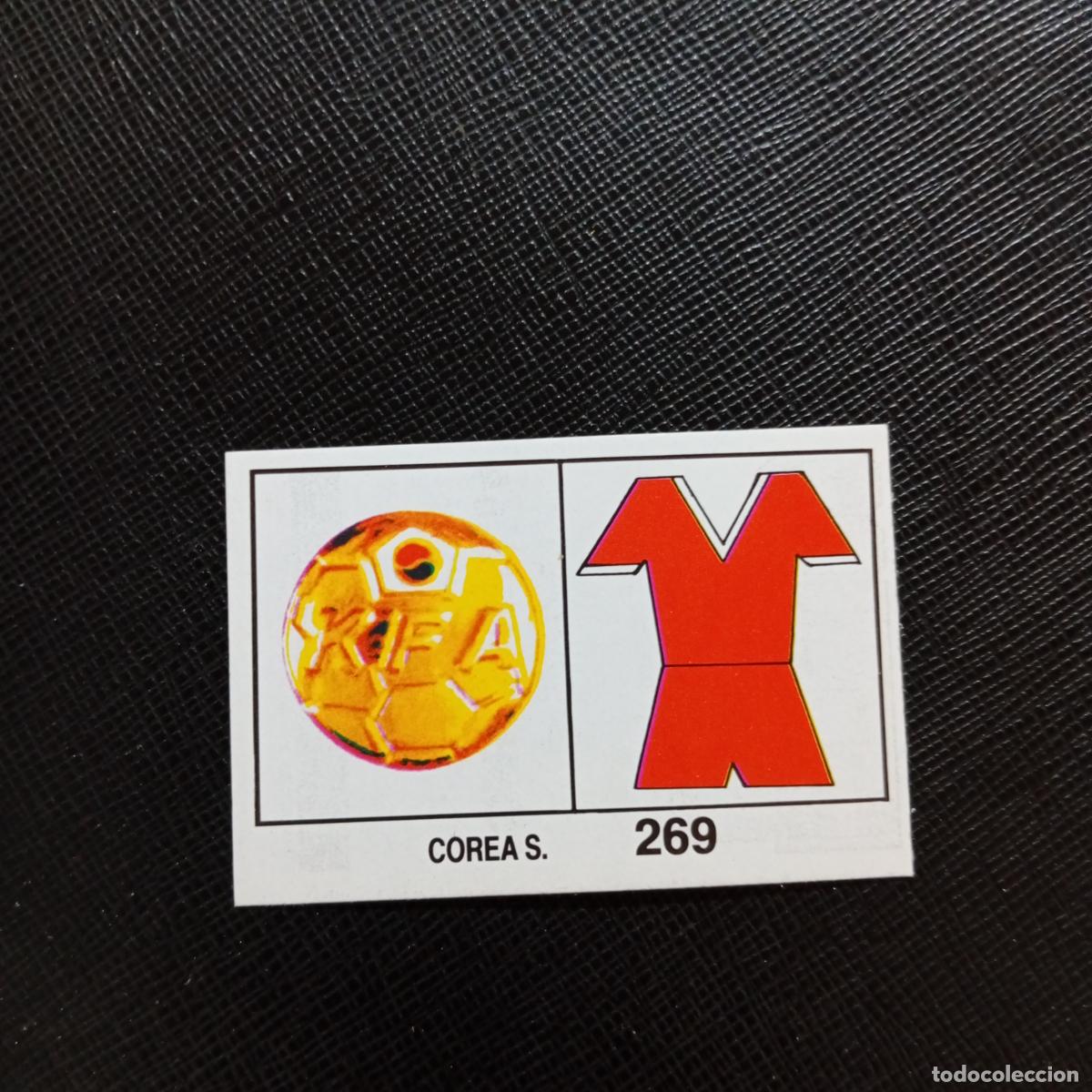 Figurine di Calcio: 269 ESCUDO UNIFORME COREA BARNA MEXICO MUNDIAL 1986 CROMO FUTBOL 86 - SIN PEGAR - A201 PG5