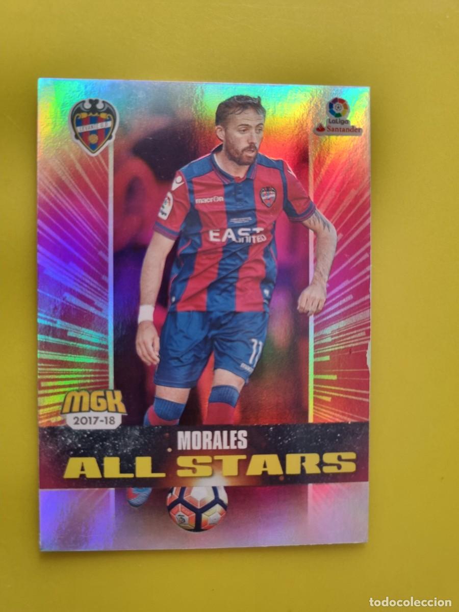 Figurine di Calcio: CROMO FUTBOL MEGACRACKS 377 MORALES ALL STARS LEVANTE UD 17 18 2017 2018 AR1026