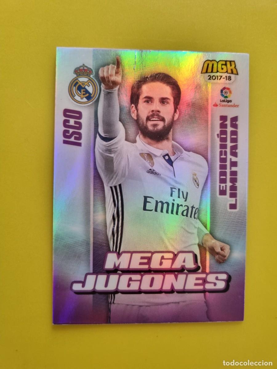 Cromos de f&uacute;tbol: CROMO FUTBOL MEGACRACKS 390 BIS ISCO MEGA JUGONES REAL MADRID 17 18 2017 2018 AR1026