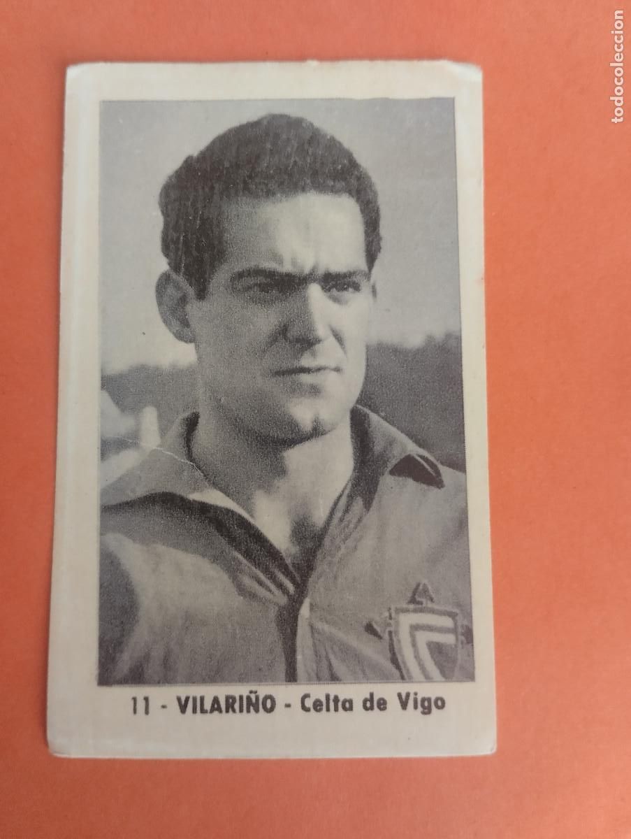 Cromos de f&uacute;tbol: CROMO FUTBOL. N&ordm;11. VILARI&Ntilde;O. CELTA DE VIGO. EDITORIAL RUIZ ROMERO. 1952-1953. 52-53. sin pegar..