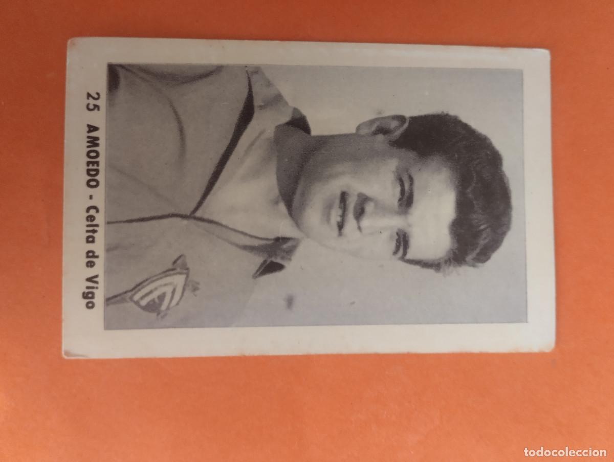 Cromos de f&uacute;tbol: CROMO FUTBOL. N&ordm;25. AMOEDO. CELTA DE VIGO. EDITORIAL RUIZ ROMERO. 1952-1953. 52-53. sin pegar..