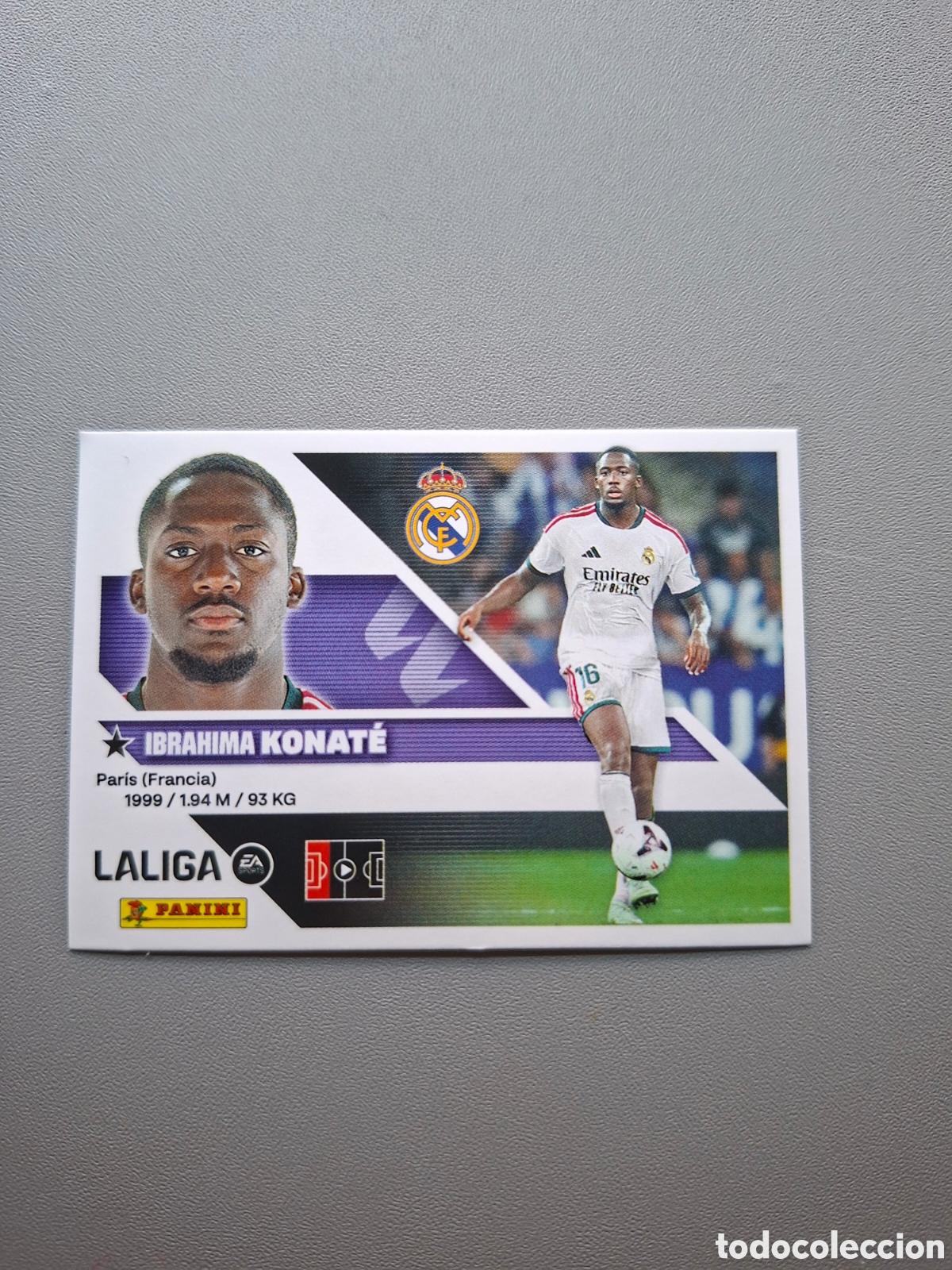 Cromos de f&uacute;tbol: Konate 7 Bis Coloca Real Madrid - Liga Este 2026 2027 26 27