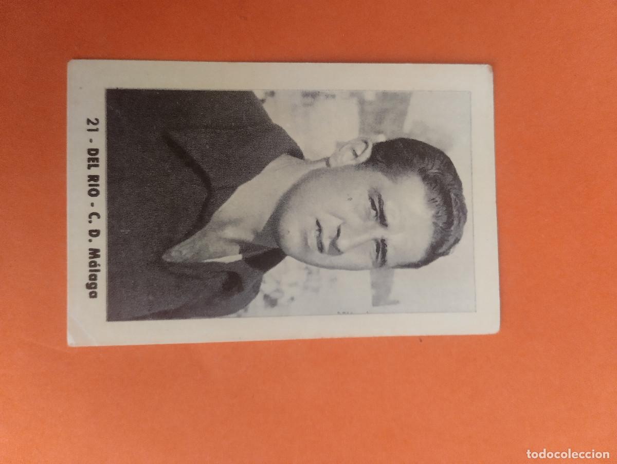 Cromos de f&uacute;tbol: CROMO FUTBOL. N&ordm;21. DEL RIO. C.D. MALAGA. EDITORIAL RUIZ ROMERO. 1952-1953. 52-53. sin pegar..