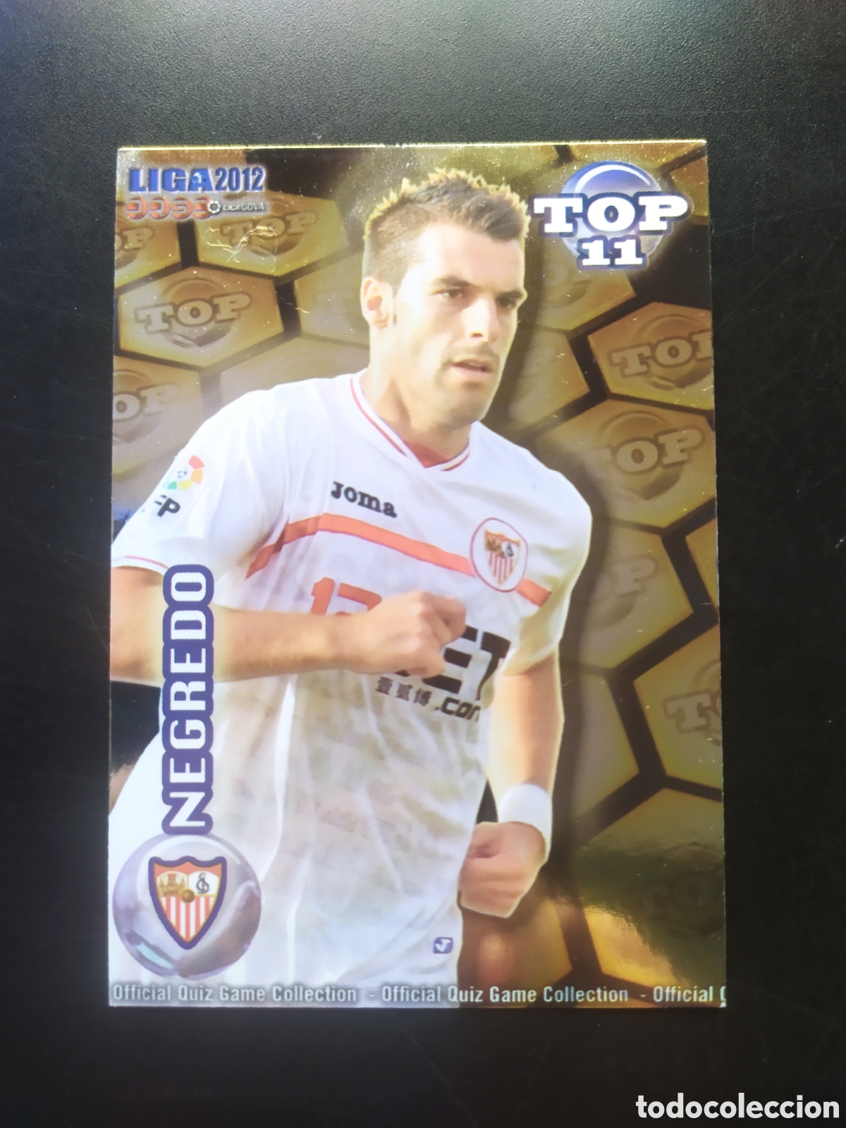 Football Stickers: Mundicromo fichas Liga 2011 2012 11 12 Negredo top brillo dorado n&deg; 633 Sevilla