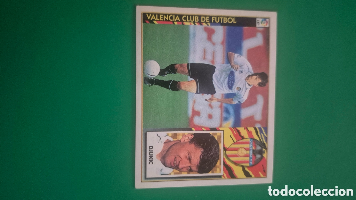 Cromos de f&uacute;tbol: DJUKIC VALENCIA FICHAJE 5 SIN PEGAR LIGA ESTE 1997 1998 97 98