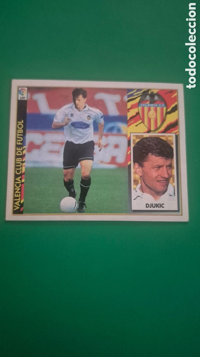 Cromos de f&uacute;tbol: DJUKIC VALENCIA FICHAJE 5 SIN PEGAR LIGA ESTE 1997 1998 97 98