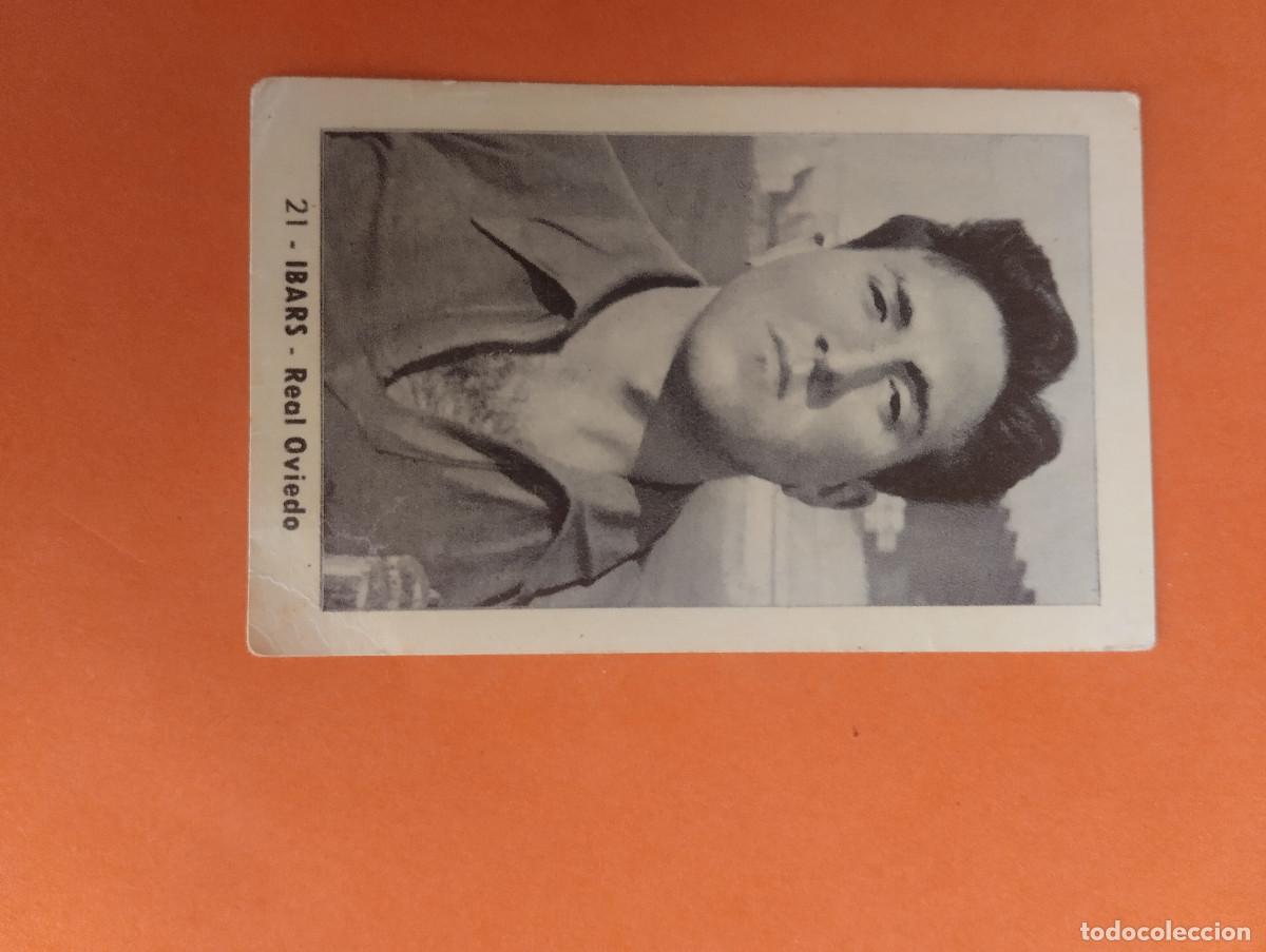 Cromos de f&uacute;tbol: CROMO FUTBOL. N&ordm;21. IBARS. REAL OVIEDO. EDITORIAL RUIZ ROMERO. 1952-1953. 52-53. sin pegar..