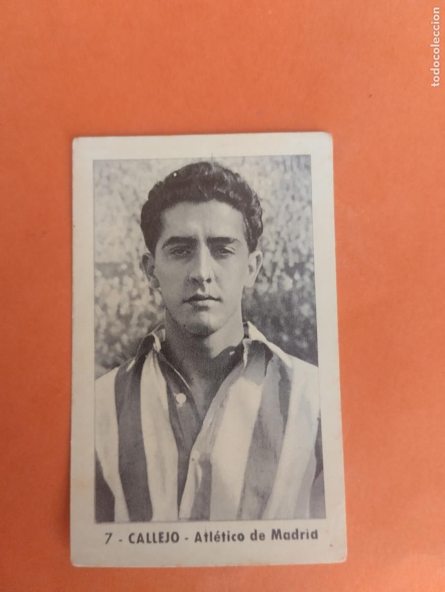 Football Stickers: CROMO FUTBOL. N&ordm;7. CALLEJO. ATLETICO DE MADRID. EDITORIAL RUIZ ROMERO. 1952-1953. 52-53. sin pegar..