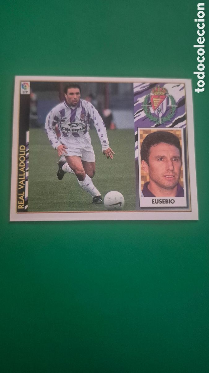 Cartes &agrave; collectionner de Football: CROMO SIN PEGAR NUNCA PEGADO ALBUM LIGA ESTE 97 98 1997 1998 ULTIMOS FICHAJES # 7 EUSEBIO VALLADOLID