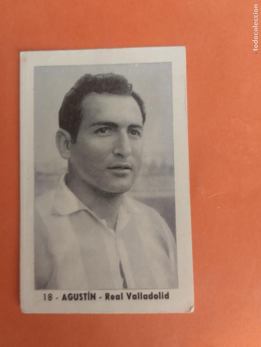 Football Stickers: CROMO FUTBOL. N&ordm;18. AGUSTIN REAL VALLADOLID. EDITORIAL RUIZ ROMERO. 1952-1953. 52-53. sin pegar..