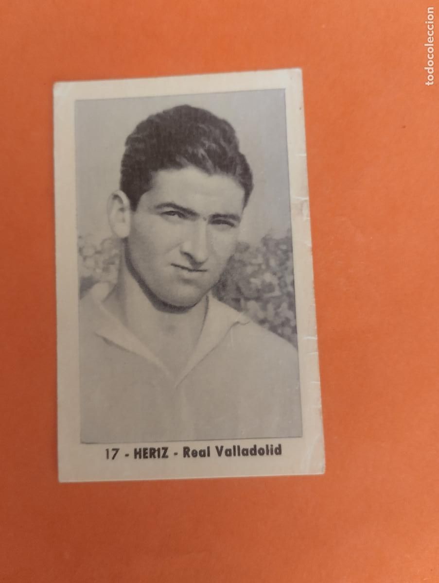 Football Stickers: CROMO FUTBOL. N&ordm;17. HERIZ REAL VALLADOLID. EDITORIAL RUIZ ROMERO. 1952-1953. 52-53. sin pegar..