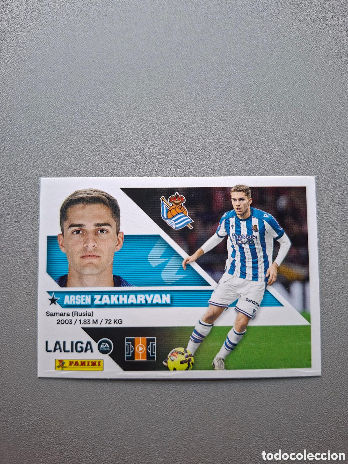 Cromos de f&uacute;tbol: Zakharyan 13 B Real Sociedad - Liga Este 2026 2027 26 27