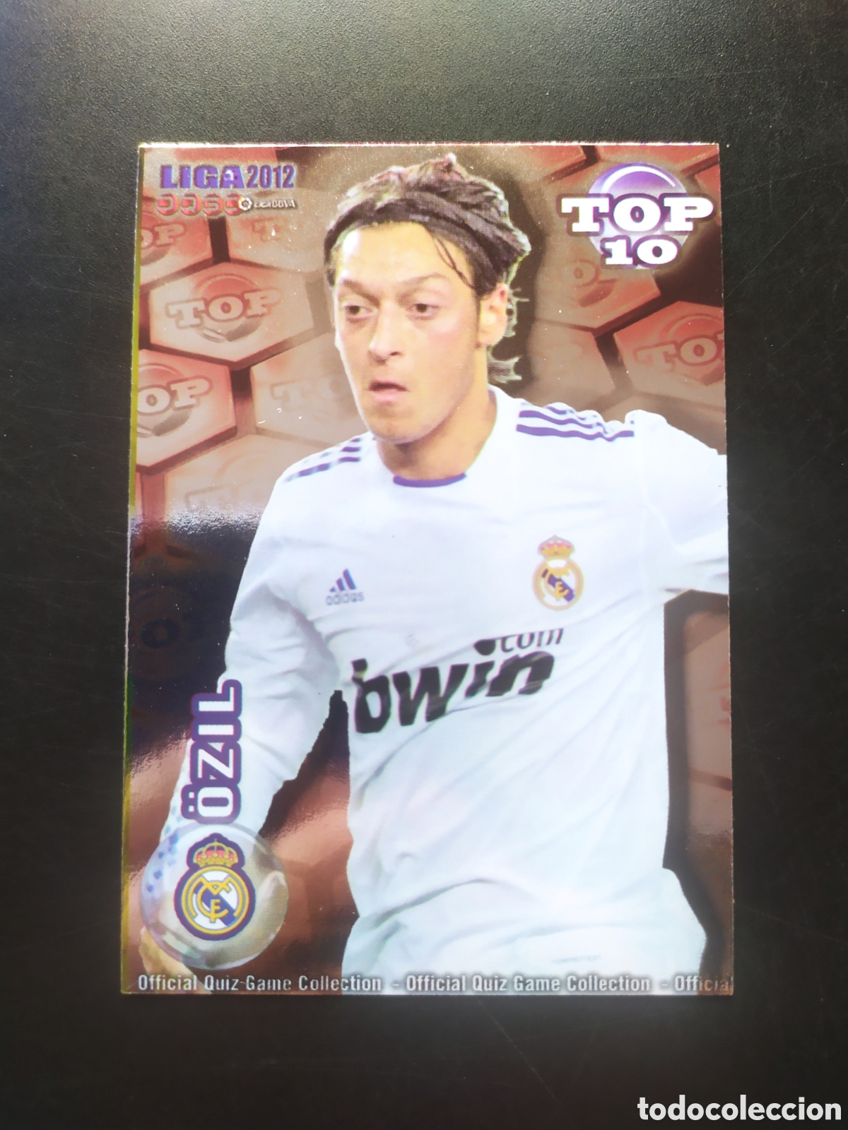 Cromos de f&uacute;tbol: Mundicromo fichas Liga 2011 2012 11 12 Ozil top brillo rojo n&deg; 614 Real Madrid