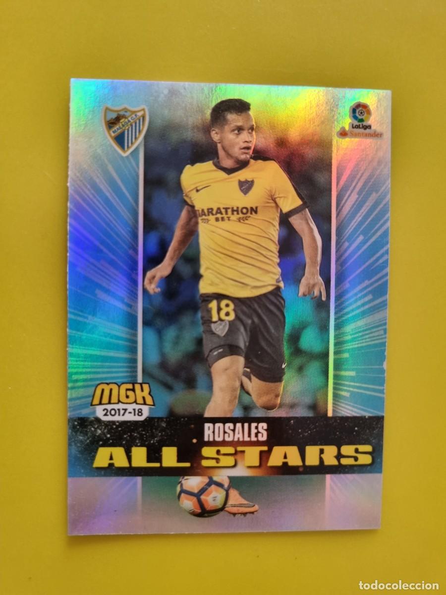 Cromos de f&uacute;tbol: CROMO FUTBOL MEGACRACKS 430 ROSALES ALL STARS MALAGA CF 17 18 2017 2018 AR1026