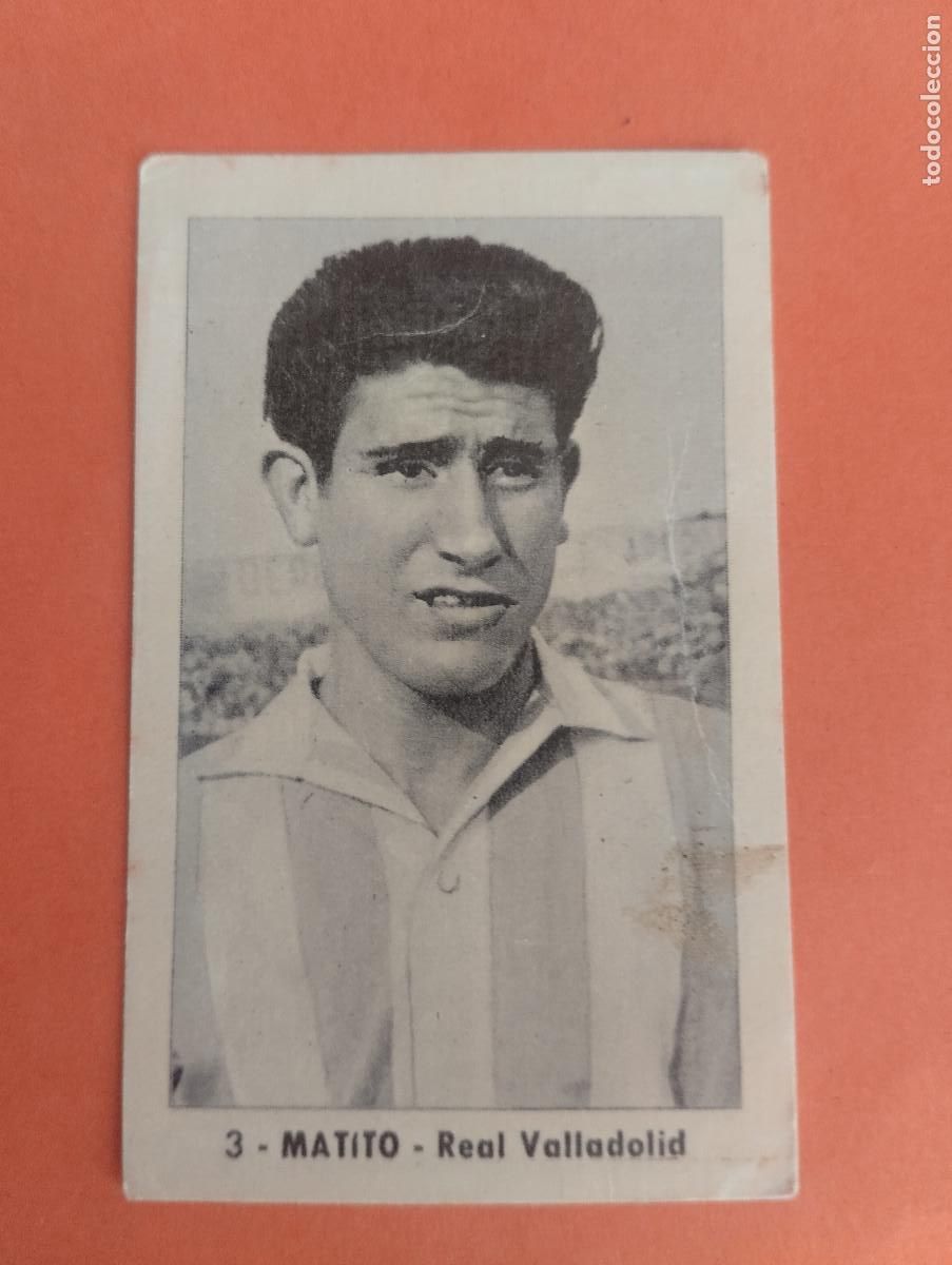 Cromos de Futebol: CROMO FUTBOL. N&ordm;3 MATITO REAL VALLADOLID. EDITORIAL RUIZ ROMERO. 1952-1953. 52-53. sin pegar..