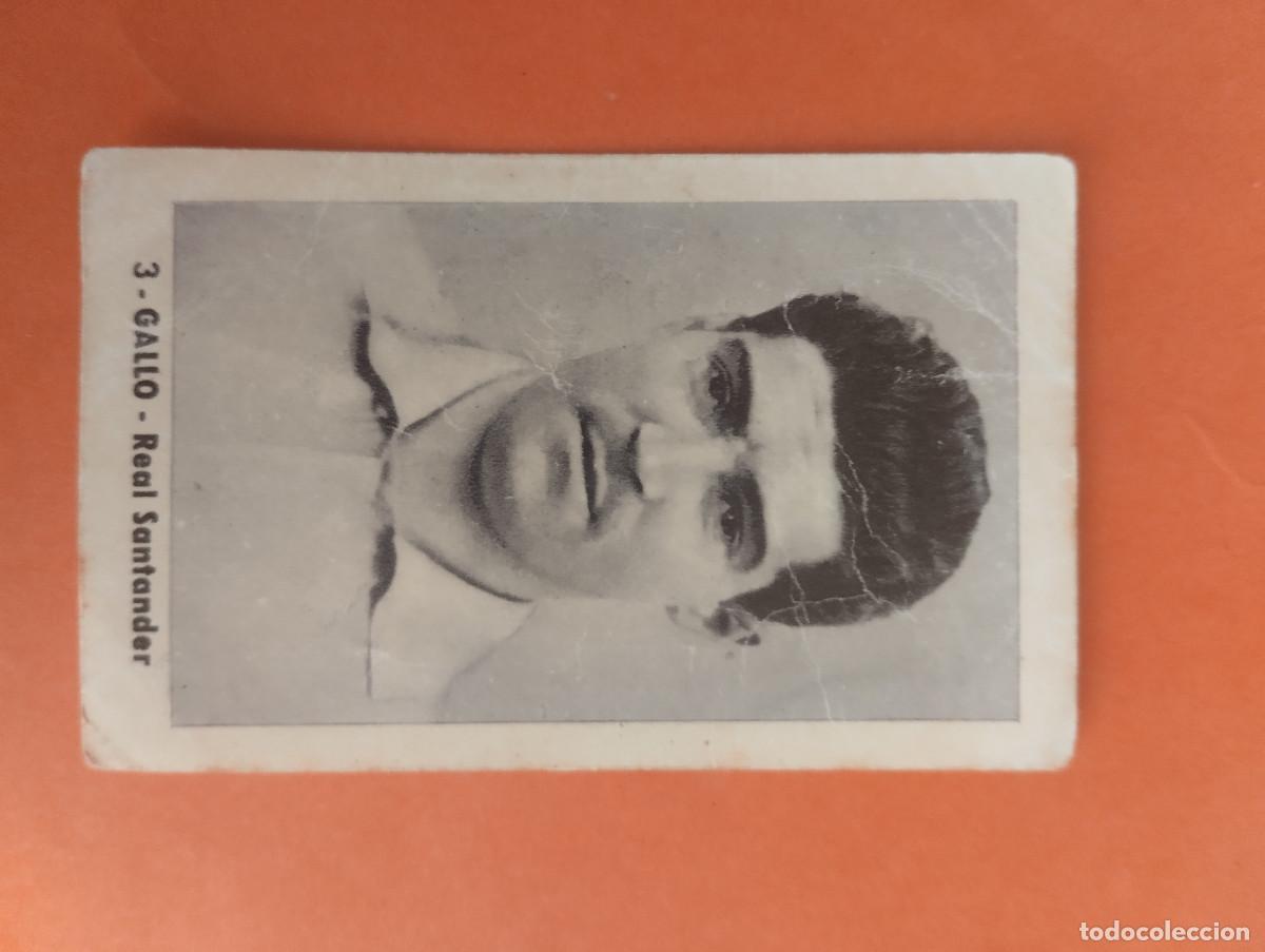 Cromos de f&uacute;tbol: CROMO FUTBOL. N&ordm;3 GALLO REAL SANTANDER. EDITORIAL RUIZ ROMERO. 1952-1953. 52-53. sin pegar..