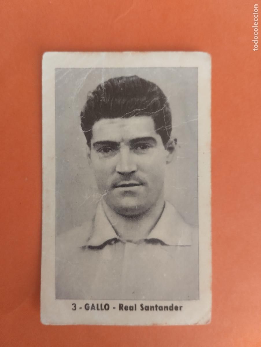 Football Stickers: CROMO FUTBOL. N&ordm;3 GALLO REAL SANTANDER. EDITORIAL RUIZ ROMERO. 1952-1953. 52-53. sin pegar..