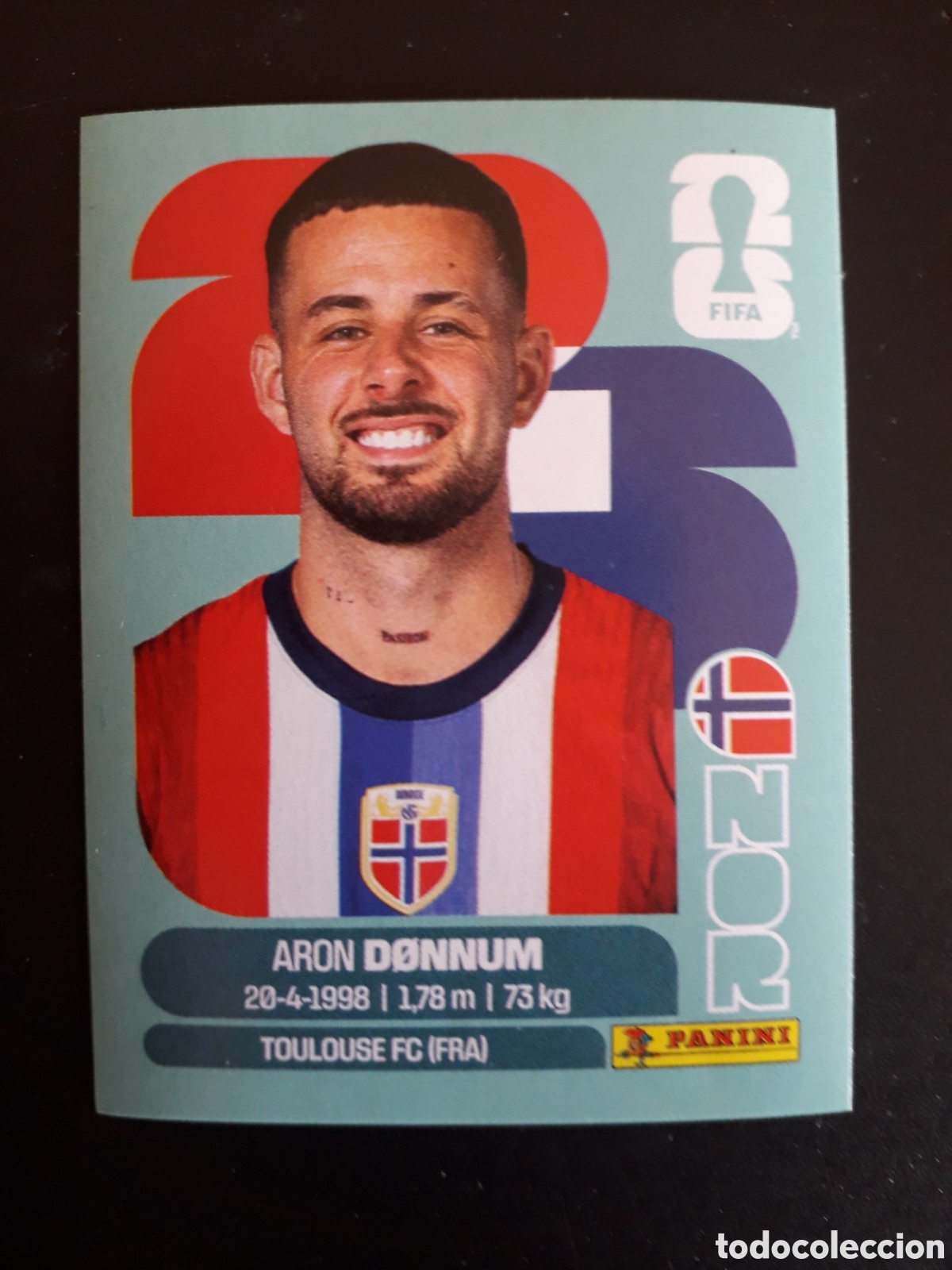 Cromos de f&uacute;tbol: D&Oslash;NNUM NORUEGA NOR 17 MUNDIAL F&Uacute;TBOL 2026 FIFA WORLD CUP PANINI SIN PEGAR PEDIDO M&Iacute;NIMO 3&euro;