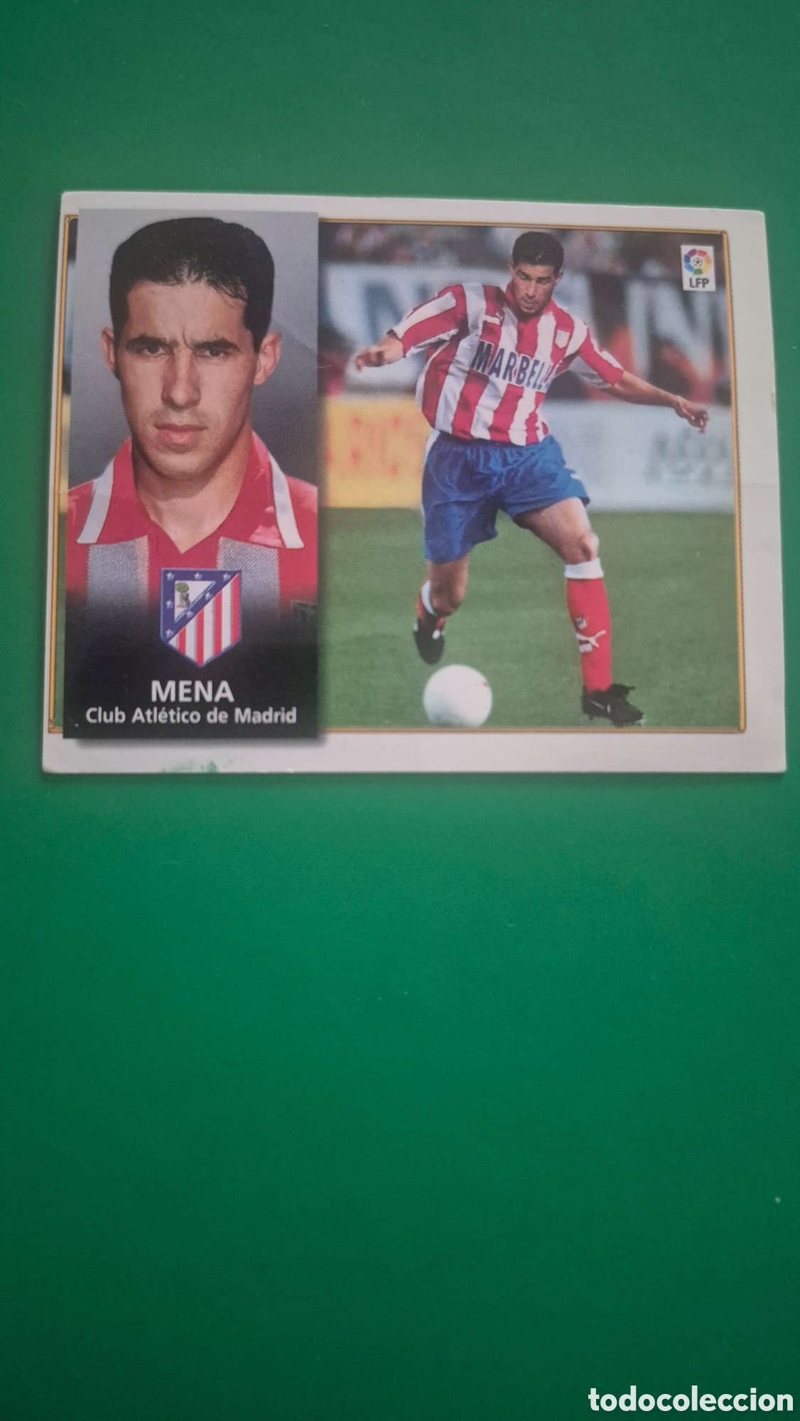 Cartes &agrave; collectionner de Football: MENA ATLETICO MADRID FICHAJE 1 LIGA ESTE 1998/99 98 99 NUNCA PEGADO SIN PEGAR