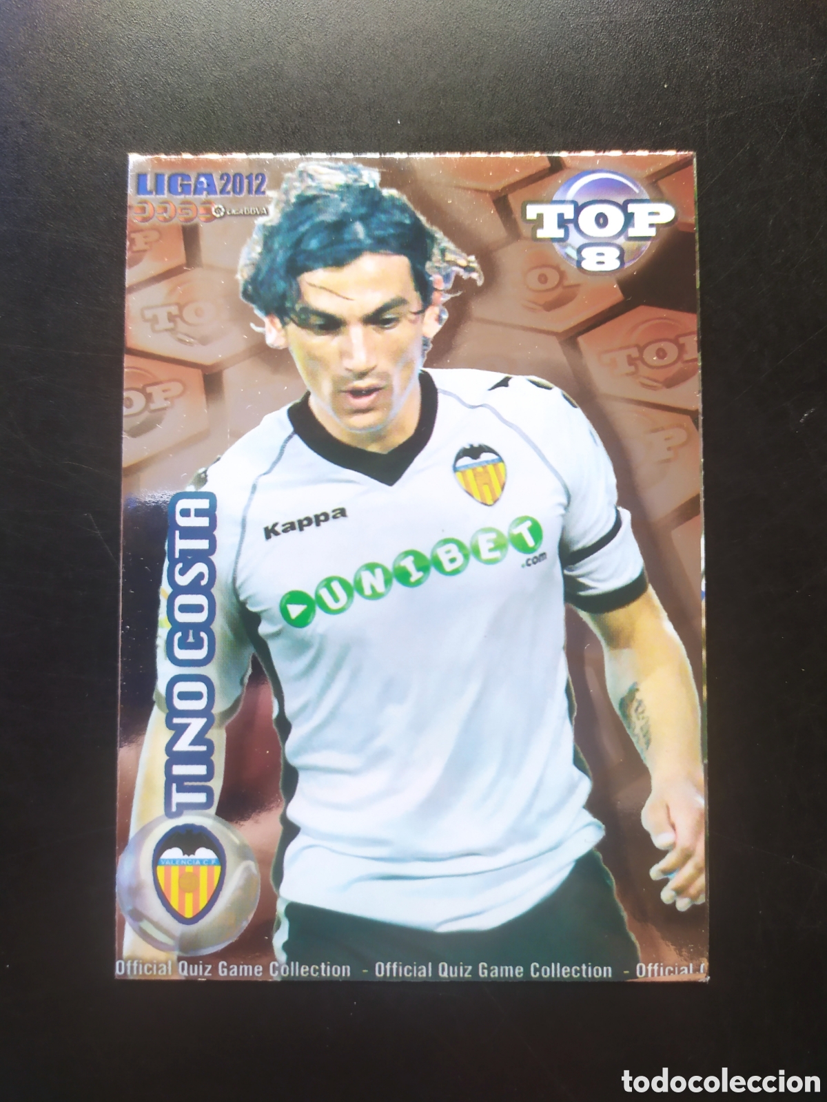 Figurine di Calcio: Mundicromo fichas Liga 2011 2012 11 12 Tino Costa top brillo rojo n&deg; 606 Valencia