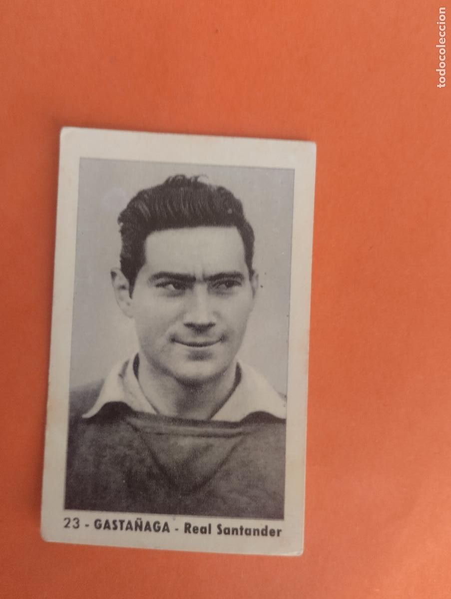 Cromos de Futebol: CROMO FUTBOL. N&ordm;23 GASTA&Ntilde;AGA REAL SANTANDER. EDITORIAL RUIZ ROMERO. 1952-1953. 52-53. sin pegar..