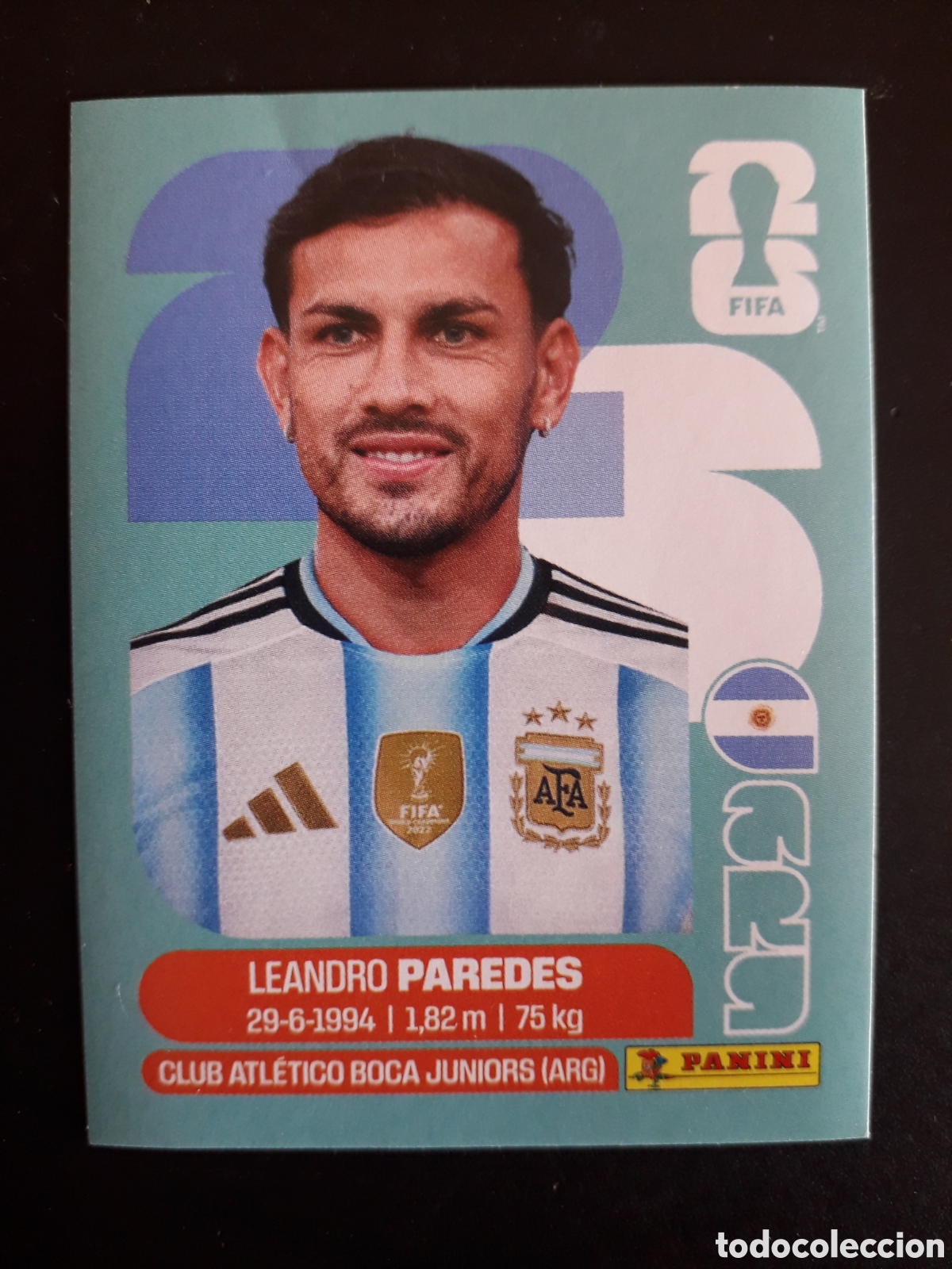 Fu&szlig;ball-Sticker: PAREDES ARGENTINA ARG 12 MUNDIAL F&Uacute;TBOL 2026 FIFA WORLD CUP PANINI SIN PEGAR PEDIDO M&Iacute;NIMO 3&euro;
