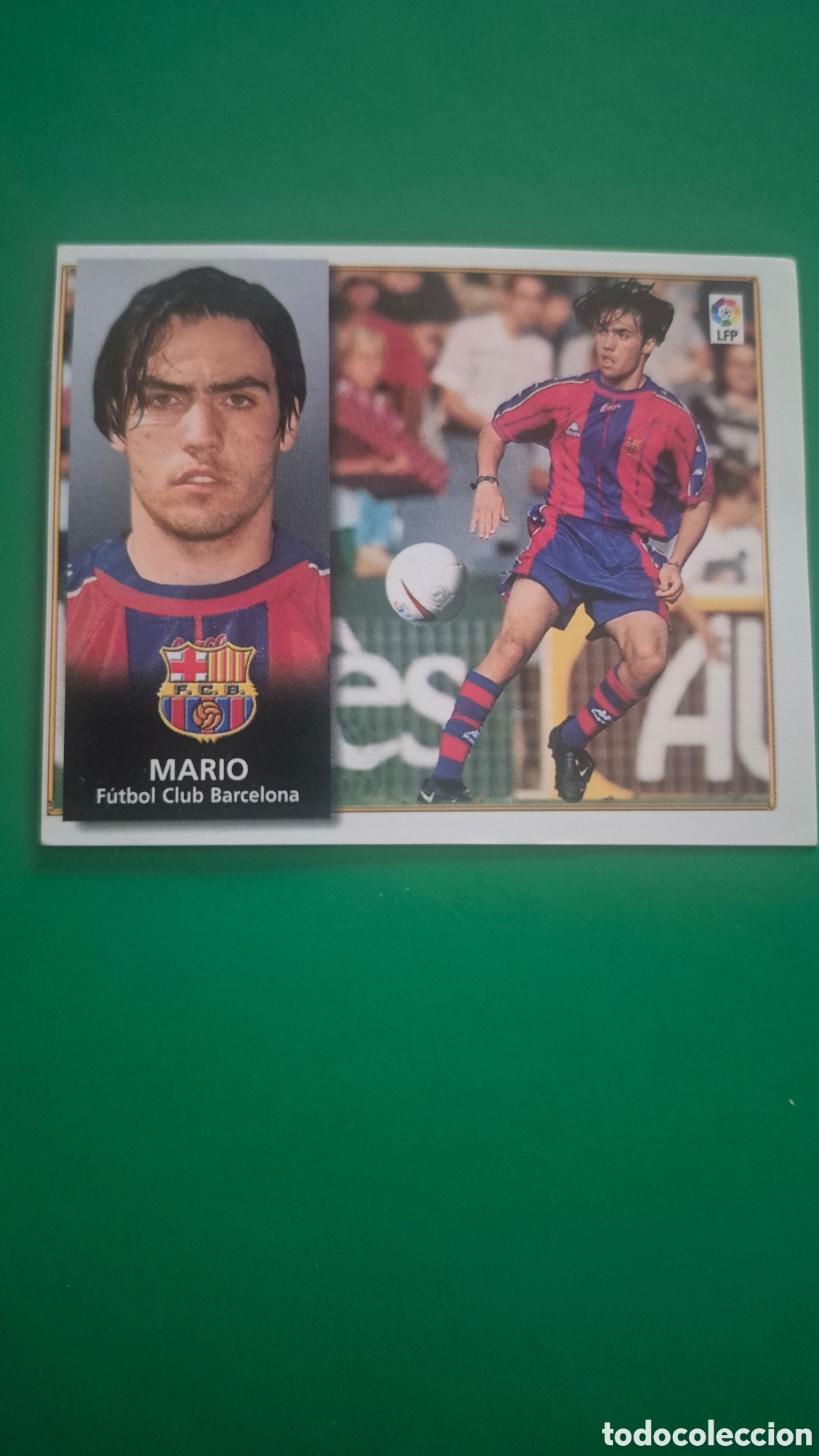 Fu&szlig;ball-Sticker: MARIO BARCELONA FICHAJE 6 LIGA ESTE 1998/99 98 99 NUNCA PEGADO SIN PEGAR