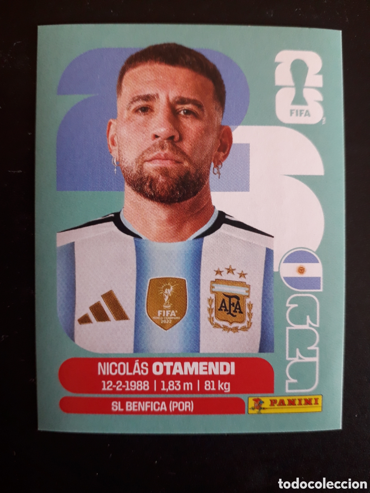 Fu&szlig;ball-Sticker: OTAMENDI ARGENTINA ARG 5 MUNDIAL F&Uacute;TBOL 2026 FIFA WORLD CUP PANINI SIN PEGAR PEDIDO M&Iacute;NIMO 3&euro;.