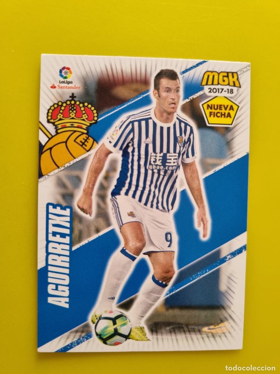 Fu&szlig;ball-Sticker: CROMO FUTBOL MEGACRACKS 450 BIS AGUIRETXE REAL SOCIEDAD 17 18 2017 2018 AR1026
