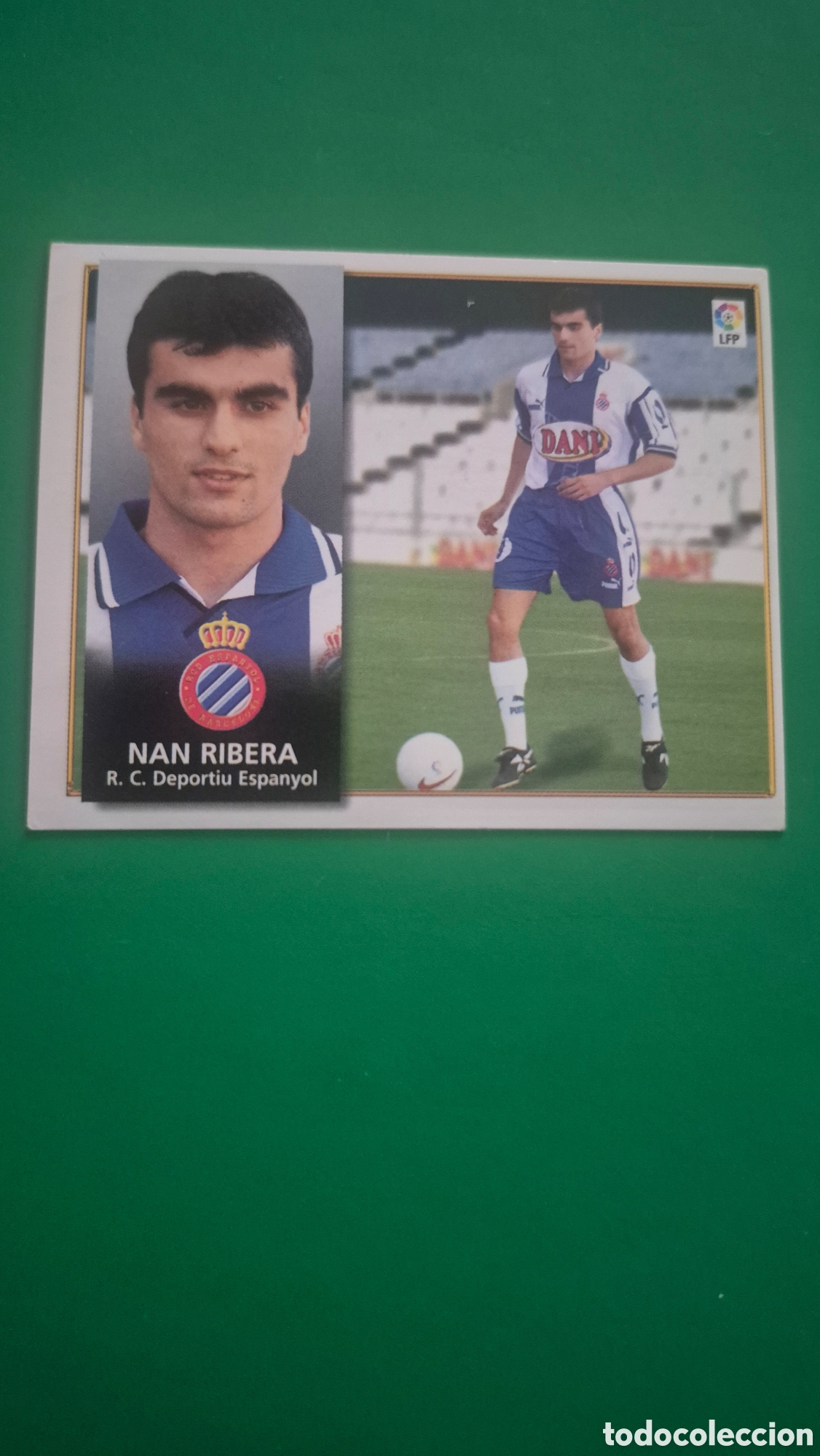 Fu&szlig;ball-Sticker: NAN RIBERA ESPANYOL FICHAJE 12 LIGA ESTE 1998 1999 98 99 NUNCA PEGADO SIN PEGAR